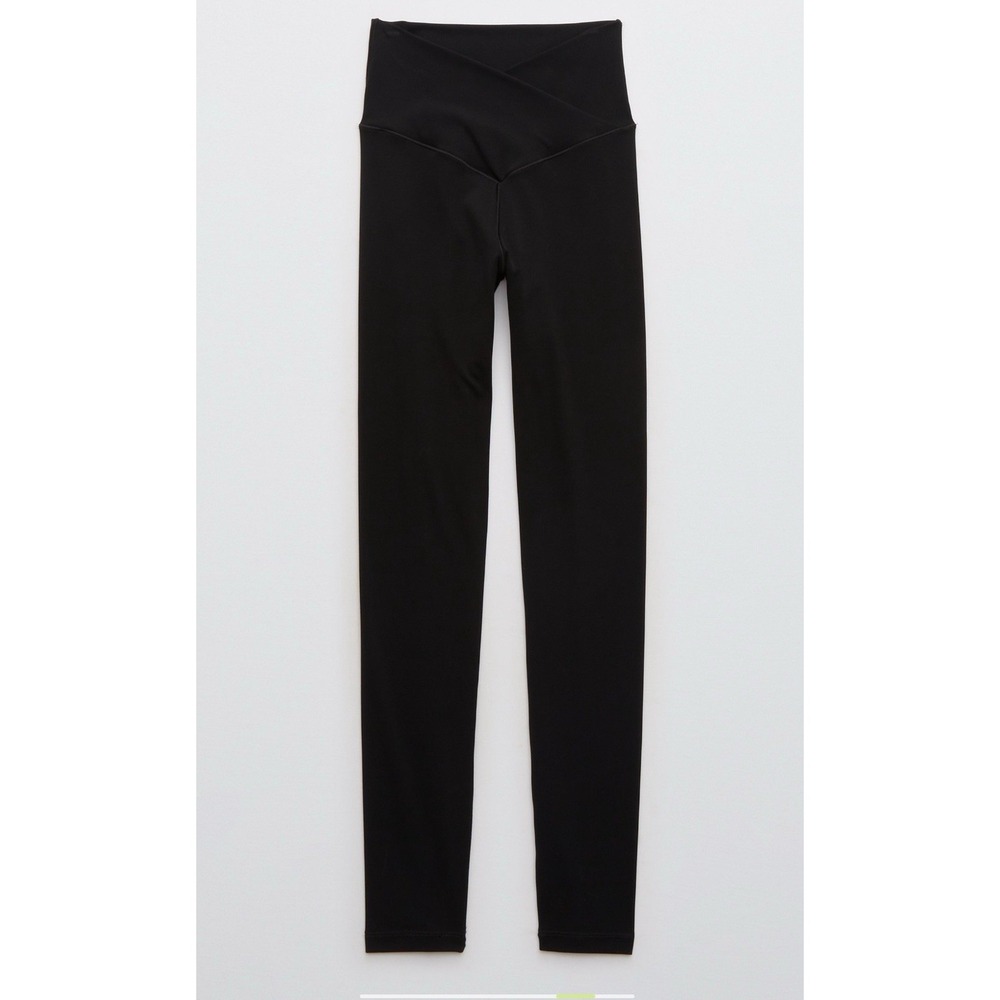 Women's Offline Aerie Real Me High Waisted Crossover Legging Medium True Black - Picture 5 of 14